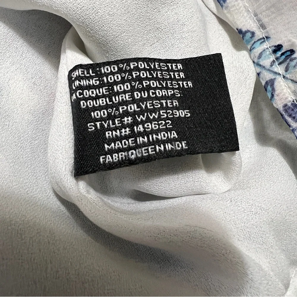 Walter Baker Tropical Swiss Dot Blouse M - Picture 8 of 10